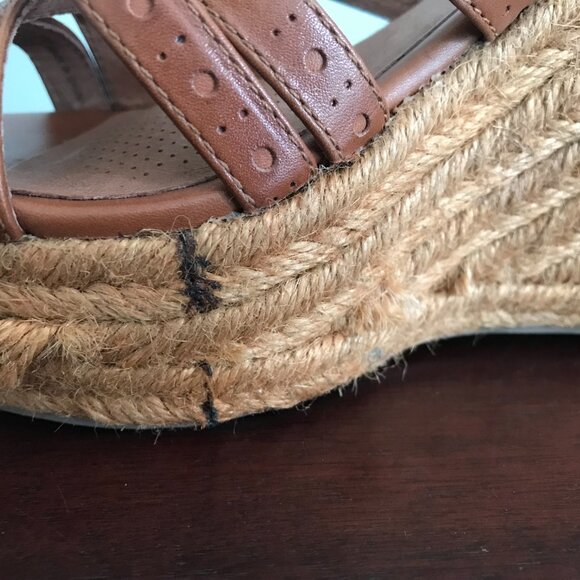 Corso Como | "Daytime" Brown Espadrille Wedge Sandals - Picture 11 of 12